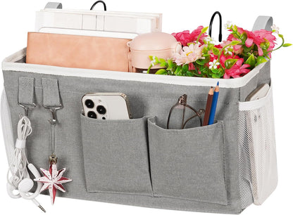 Bedside Caddy, Bedside Storage Bag Hanging Organizer for Bunk Bed