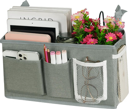 Bedside Caddy, Bedside Storage Bag Hanging Organizer for Bunk Bed
