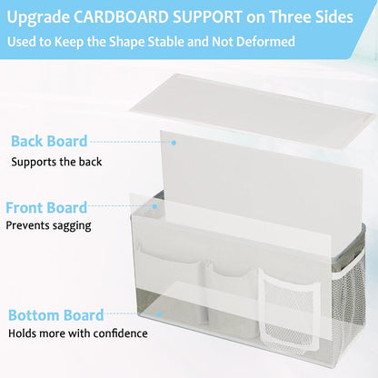 Bedside Caddy, Bedside Storage Bag Hanging Organizer for Bunk Bed