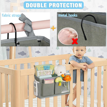 Bedside Caddy, Bedside Storage Bag Hanging Organizer for Bunk Bed