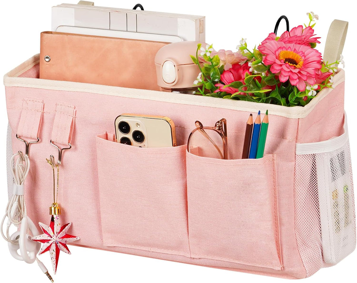 Bedside Caddy, Bedside Storage Bag Hanging Organizer for Bunk Bed