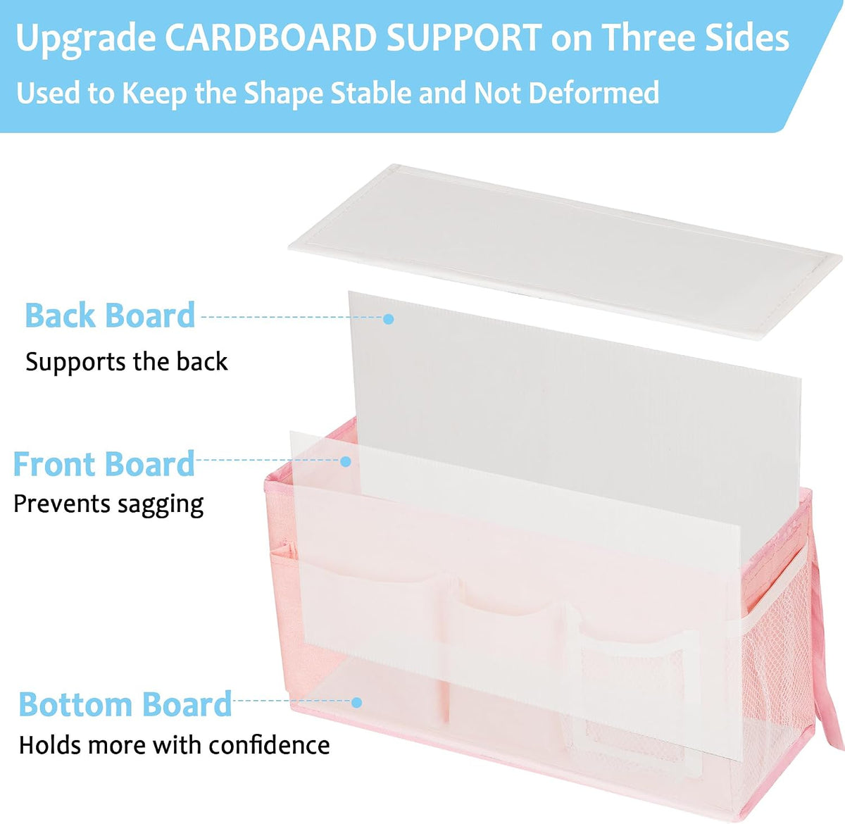 Bedside Caddy, Bedside Storage Bag Hanging Organizer for Bunk Bed