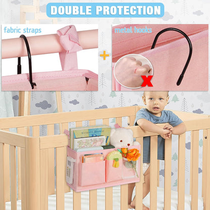 Bedside Caddy, Bedside Storage Bag Hanging Organizer for Bunk Bed