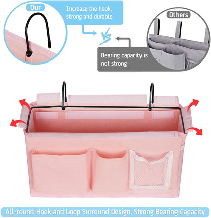 Bedside Caddy, Bedside Storage Bag Hanging Organizer for Bunk Bed