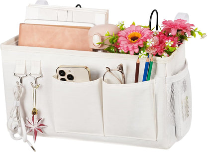 Bedside Caddy, Bedside Storage Bag Hanging Organizer for Bunk Bed