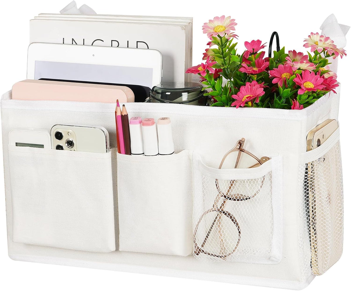 Bedside Caddy, Bedside Storage Bag Hanging Organizer for Bunk Bed