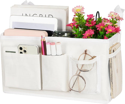 Bedside Caddy, Bedside Storage Bag Hanging Organizer for Bunk Bed