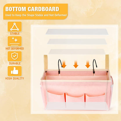 Bedside Caddy, Bedside Storage Bag Hanging Organizer for Bunk Bed