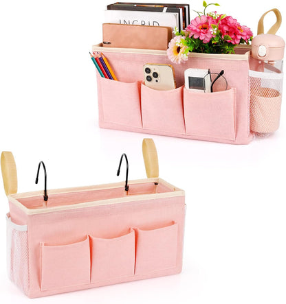 Bedside Caddy, Bedside Storage Bag Hanging Organizer for Bunk Bed