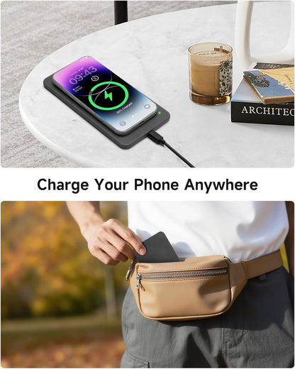 Valet Tray, Built in Wireless Charging Pad, Nightstand Organizer