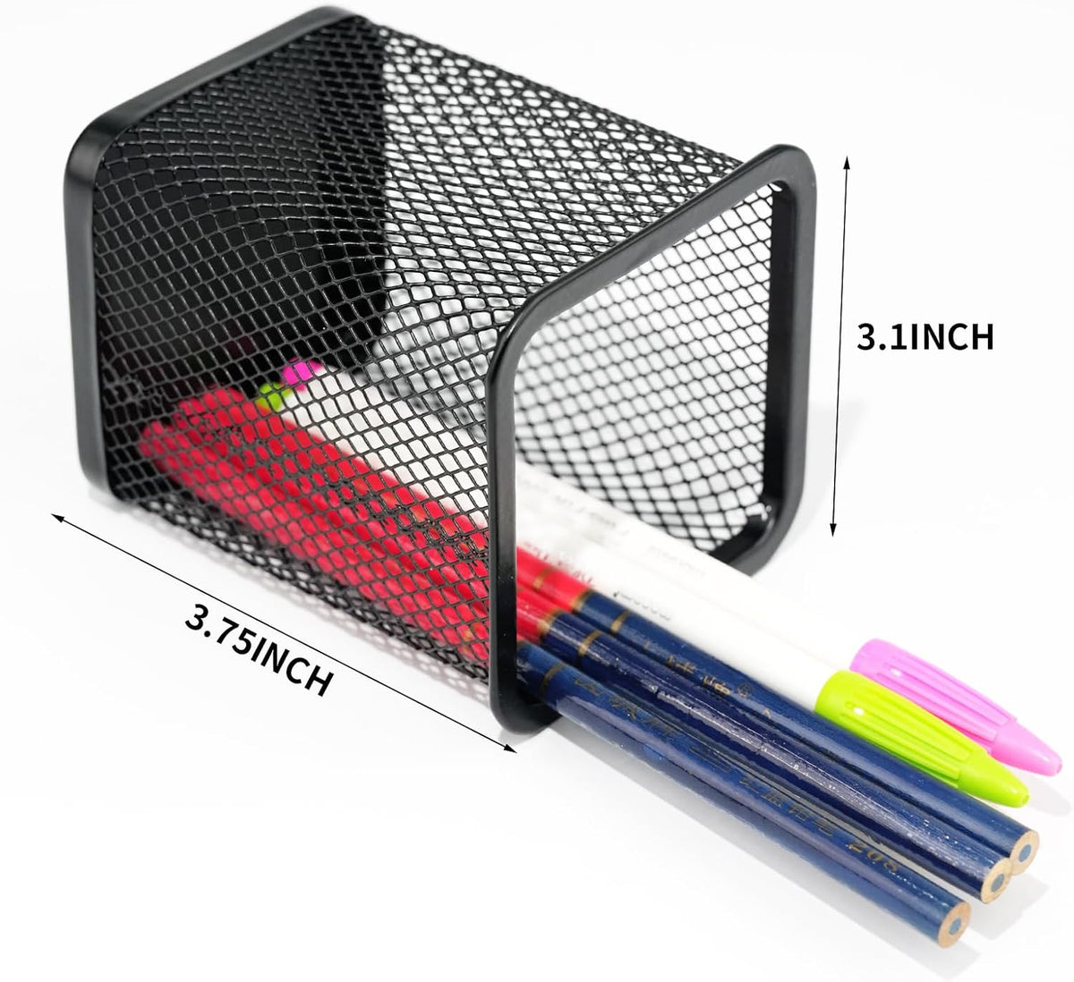 Pen Holder for Desk, Wire Mesh Pencil Cup Holder for Desk Organizer for Office Supplies