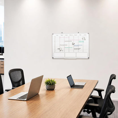 Desktop Weekly Calendar Whiteboard with Stand,16x12 Dry Erase Board