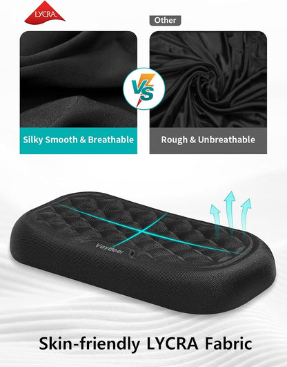 Wrist Rest for Keyboard and Mouse, Computer Ergonomic Wrist Support Pad, Soft Memory Foam Arm Cushion for Desk, Palm Hand Office Laptop Typing
