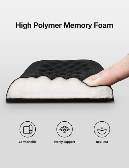 Wrist Rest for Keyboard and Mouse, Computer Ergonomic Wrist Support Pad, Soft Memory Foam Arm Cushion for Desk, Palm Hand Office Laptop Typing