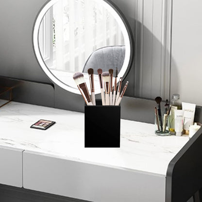 Acrylic Pen Holder Organizer, Black Pencil Holder for Desk, 2 Pack
