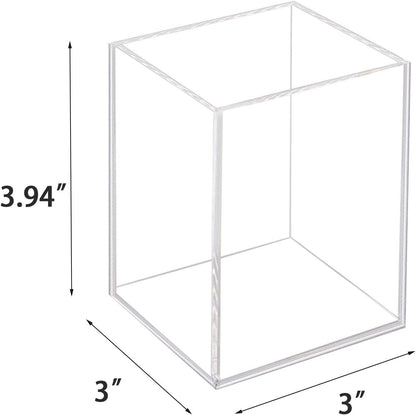 Acrylic Pen Holder Organizer, Black Pencil Holder for Desk, 2 Pack
