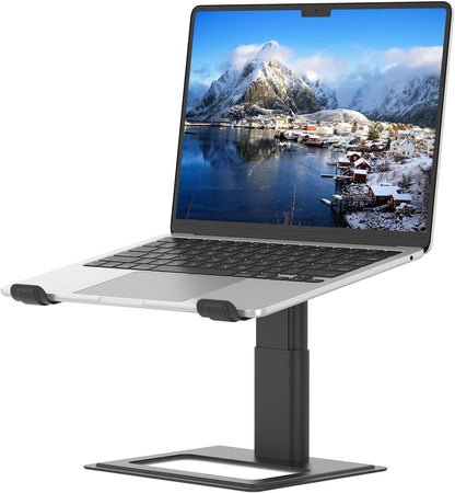 Adjustable Laptop Stand for Desk, Computer Stand, Ergonomic Laptop Riser Holder Compatible with 10 to 17.3 Inches Notebook PC Computer, Aluminum Silver