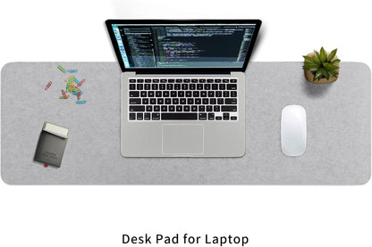 DAWNTREES Large Felt Desk Mat,39.4''x19.69'' Full Keyboard and Mouse Pad