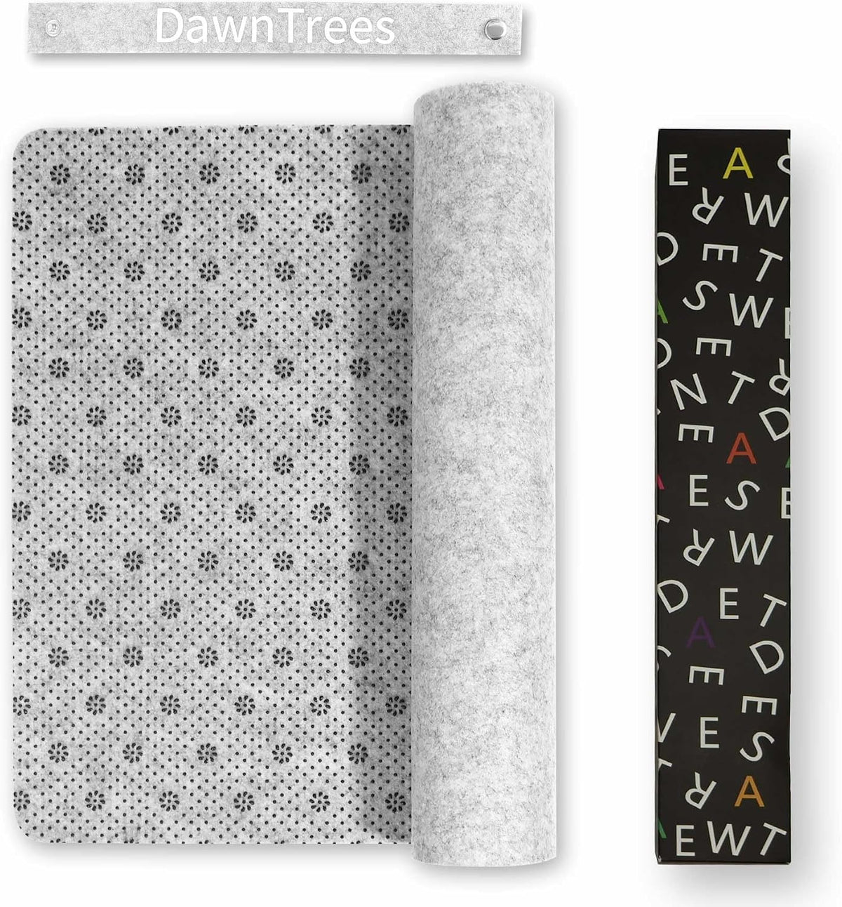 DAWNTREES Large Felt Desk Mat,39.4''x19.69'' Full Keyboard and Mouse Pad