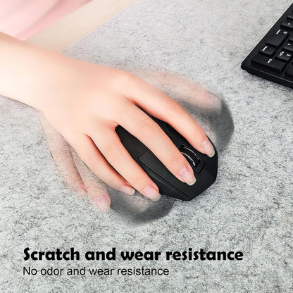 DAWNTREES Large Felt Desk Mat,39.4''x19.69'' Full Keyboard and Mouse Pad