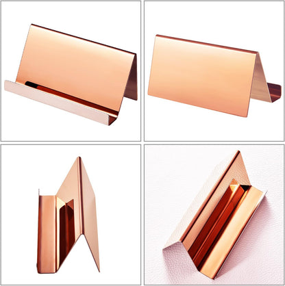 2 Pack Stainless Steel Business Cards Holders, Black