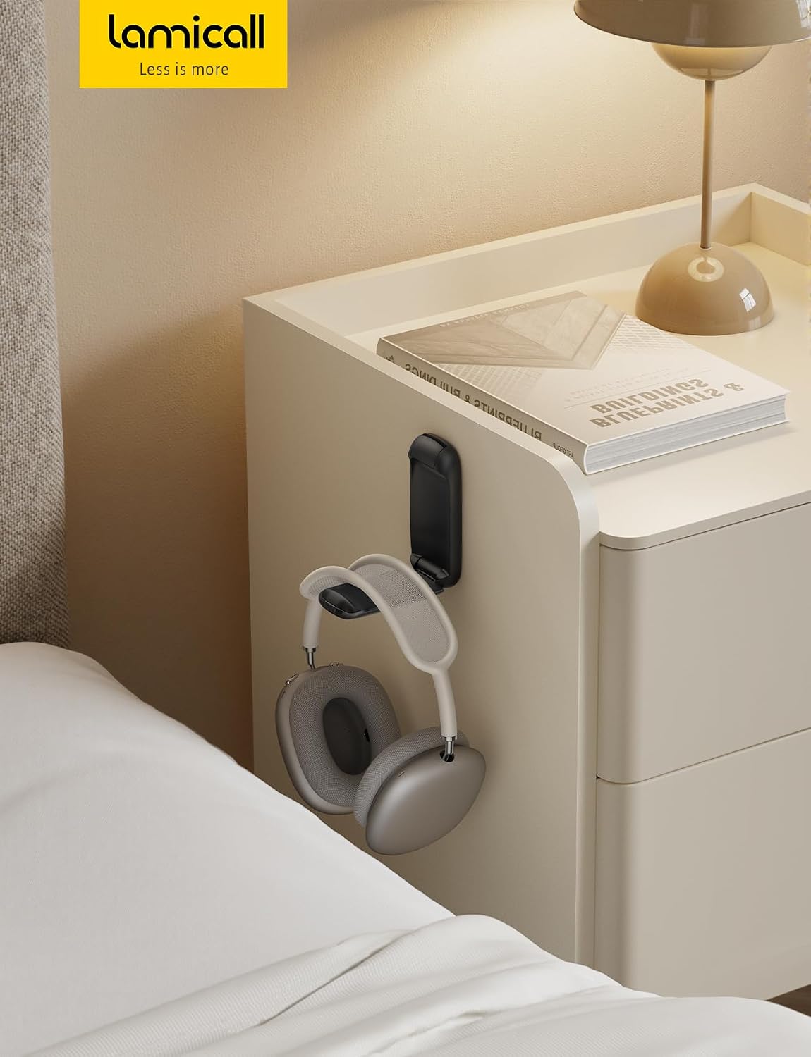 Headphone Stand, Sticky Headset Holder, Foldable Headphone Holder