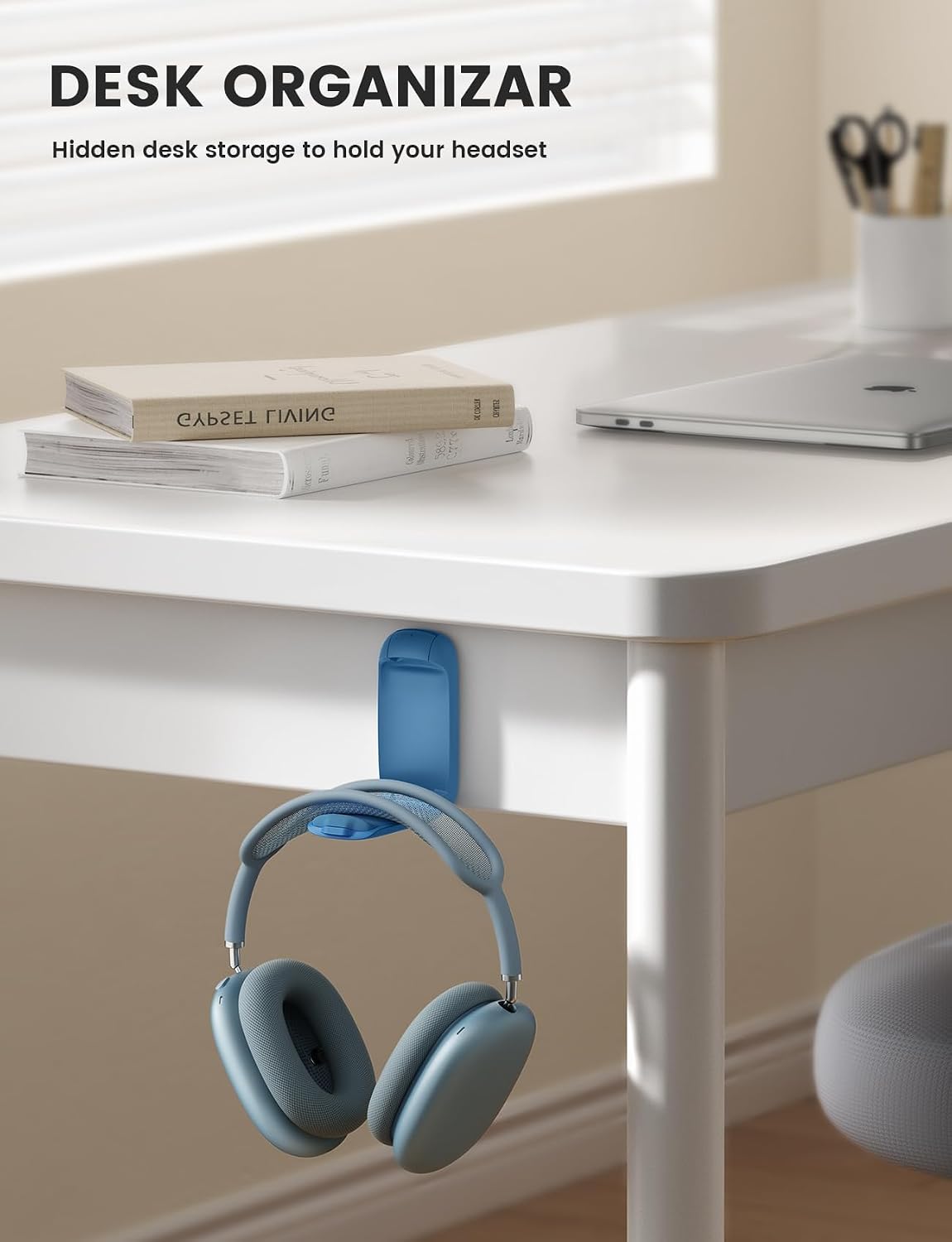 Headphone Stand, Sticky Headset Holder, Foldable Headphone Holder