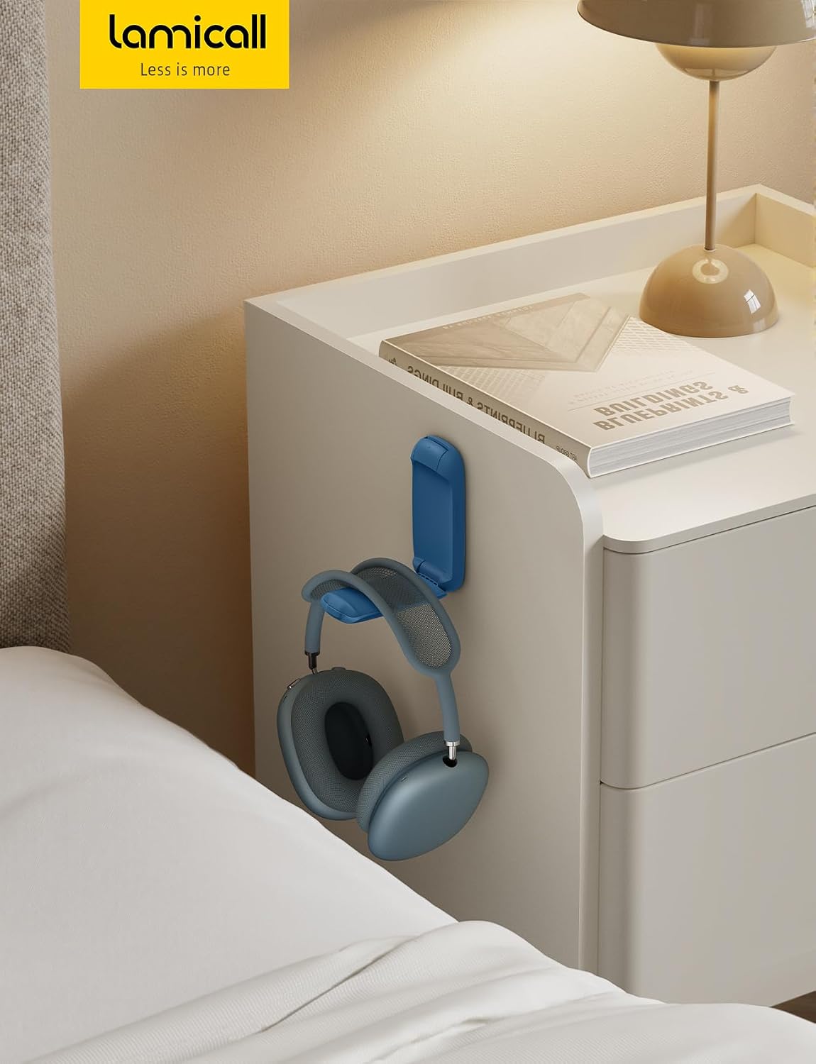 Headphone Stand, Sticky Headset Holder, Foldable Headphone Holder