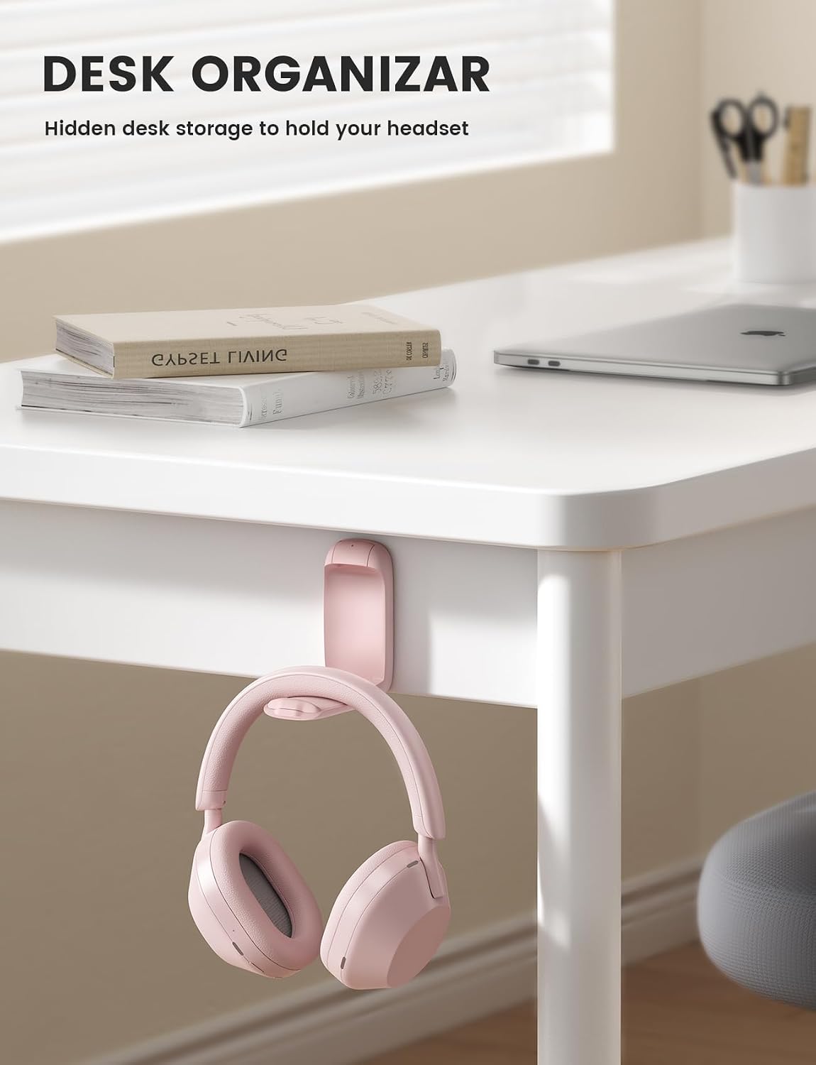 Headphone Stand, Sticky Headset Holder, Foldable Headphone Holder