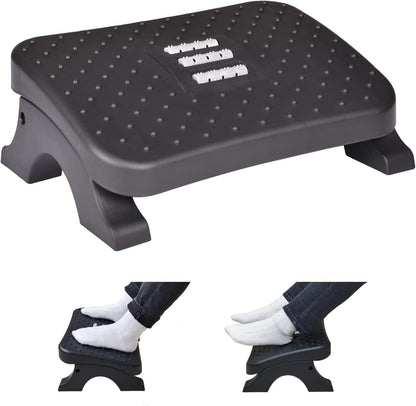 Under Desk Footrest,Ergonomic Footrest with Massage Rollers for Home Office