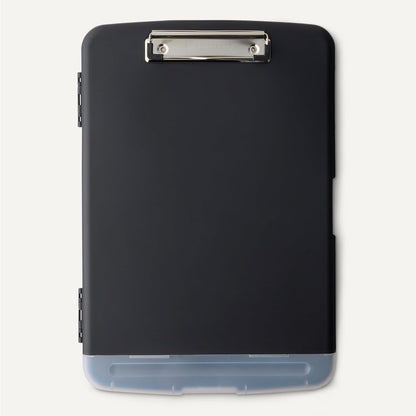 High Capacity Nursing Clipboard with Storage and Pen Holder, 14.37 x 9.84 x 1.49 inches, Black