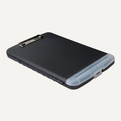 High Capacity Nursing Clipboard with Storage and Pen Holder, 14.37 x 9.84 x 1.49 inches, Black