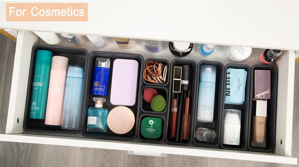Plastic Drawer Organizer, Versatile Desk Organizers Set