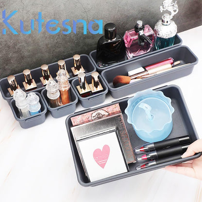 Plastic Drawer Organizer, Versatile Desk Organizers Set