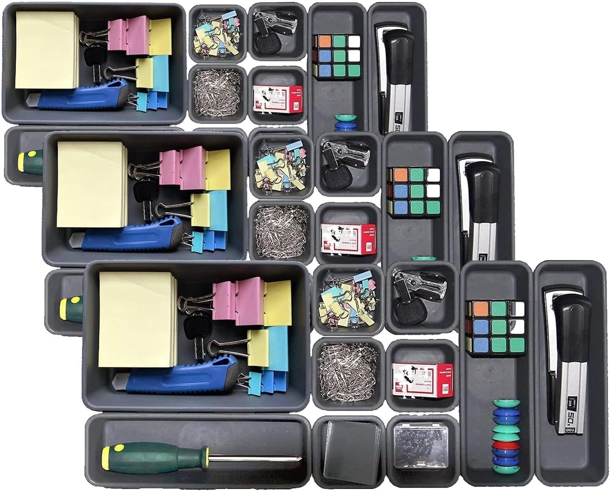Plastic Drawer Organizer, Versatile Desk Organizers Set