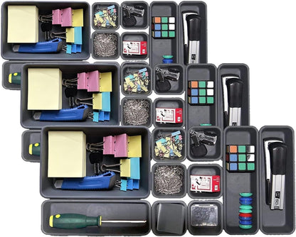 Plastic Drawer Organizer, Versatile Desk Organizers Set