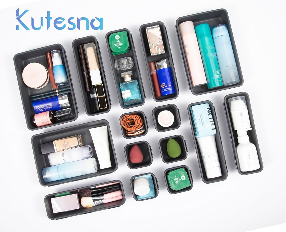 Plastic Drawer Organizer, Versatile Desk Organizers Set
