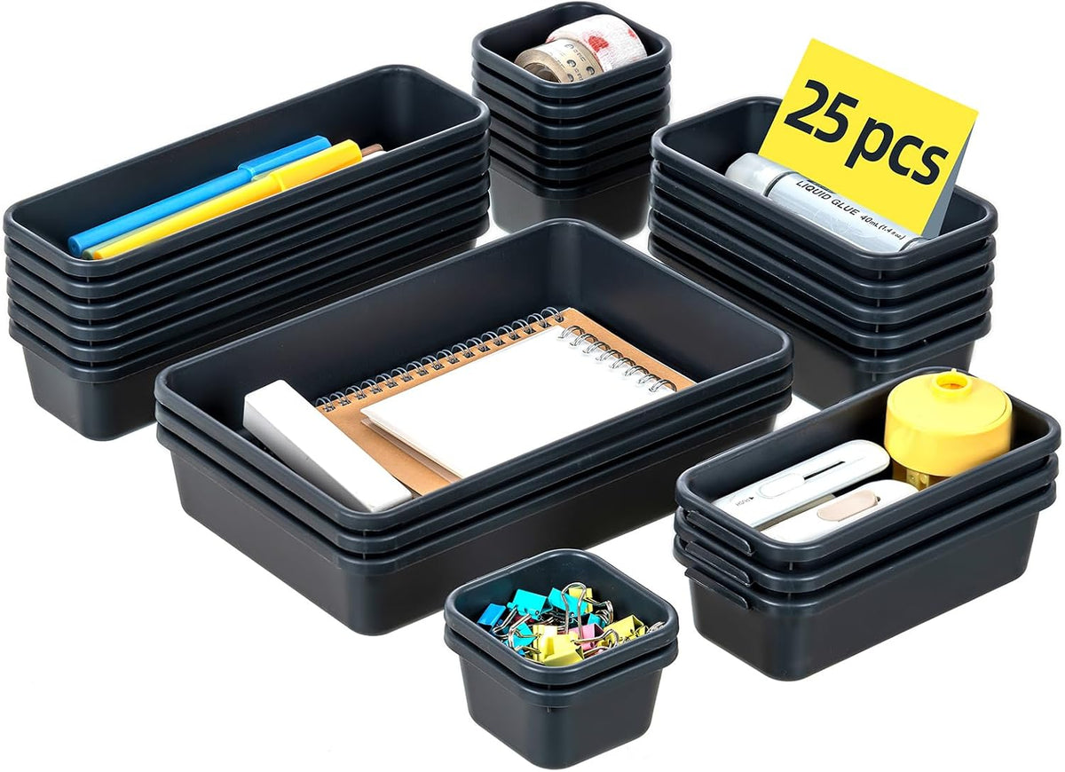 Plastic Drawer Organizer, Versatile Desk Organizers Set
