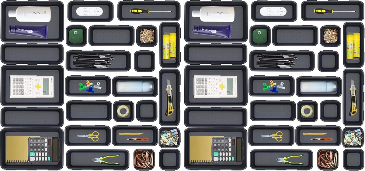 Plastic Drawer Organizer, Versatile Desk Organizers Set