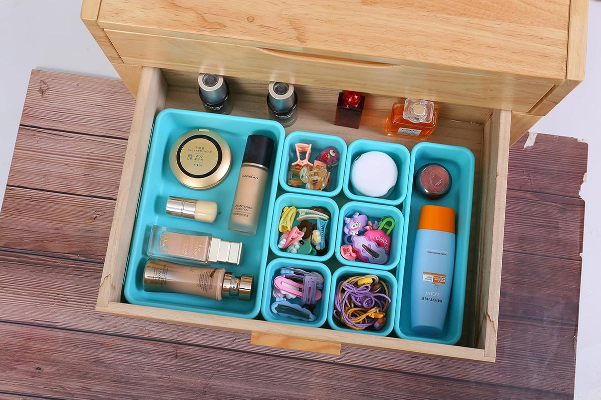 Plastic Drawer Organizer, Versatile Desk Organizers Set