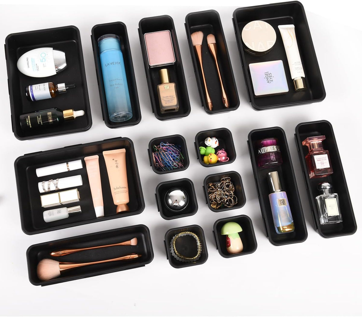 Plastic Drawer Organizer, Versatile Desk Organizers Set
