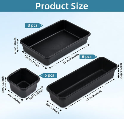 Plastic Drawer Organizer, Versatile Desk Organizers Set