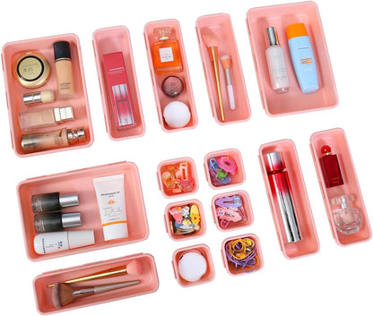 Plastic Drawer Organizer, Versatile Desk Organizers Set