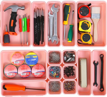 Plastic Drawer Organizer, Versatile Desk Organizers Set