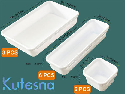Plastic Drawer Organizer, Versatile Desk Organizers Set