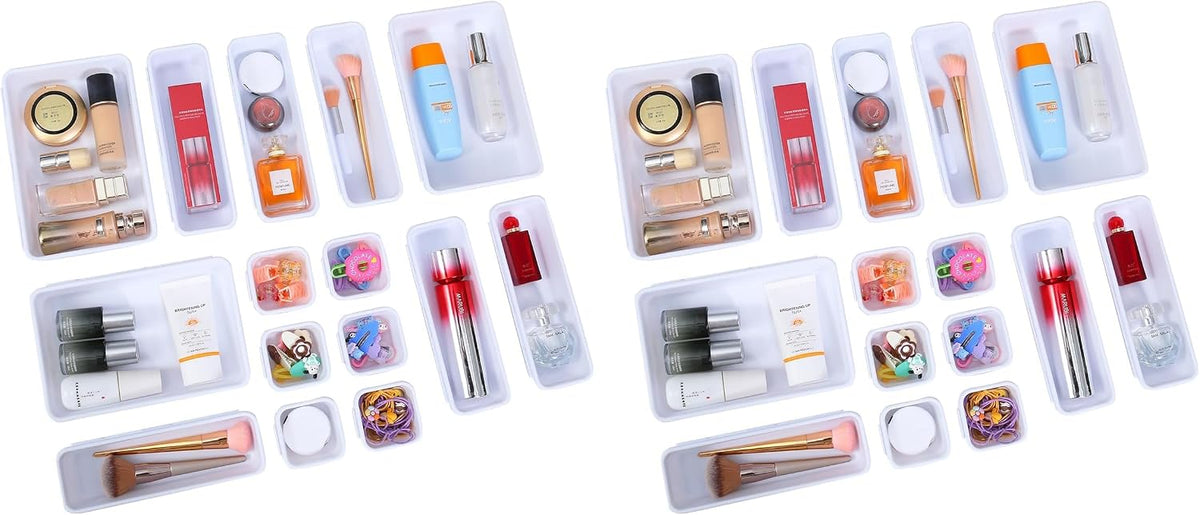 Plastic Drawer Organizer, Versatile Desk Organizers Set