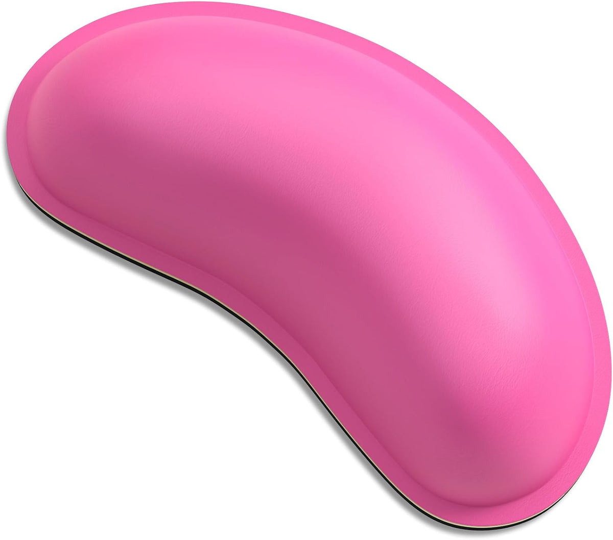 Mouse Wrist Rest, Ergonomic Memory Foam Mouse Wrist for Computer Desk Mats Support, PU Leather Hand Rest Pad Cushion for Gaming, Laptop, Men, Women, Pain Relief & Easy Typing, Black