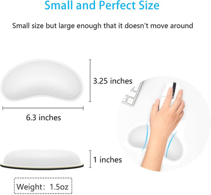 Mouse Wrist Rest, Ergonomic Memory Foam Mouse Wrist for Computer Desk Mats Support, PU Leather Hand Rest Pad Cushion for Gaming, Laptop, Men, Women, Pain Relief & Easy Typing, Black