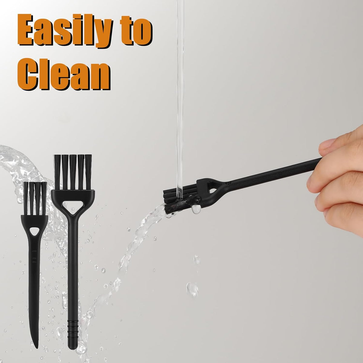 6 Pcs Mini Keyboard Cleaning Brushes Computer Brush Portable Cleaning Kit Antistatic Small Cleaner Multi-Function Brush Dust Clean Brushes for Camera Narrow Spaces (Black)