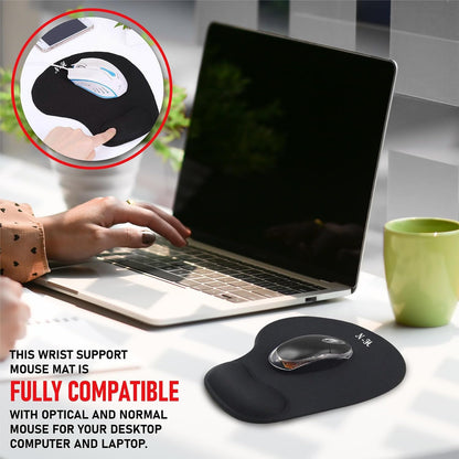 Ergonomic Mouse Pad with Wrist Rest, Lifetime Support